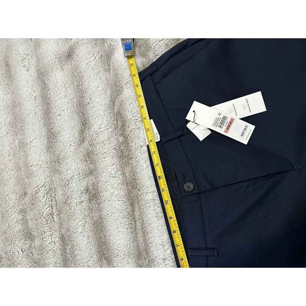 CALVIN Klein Men's Straight-Fit Stretch Chino Pants Sky Captain Blue 42W x 32L